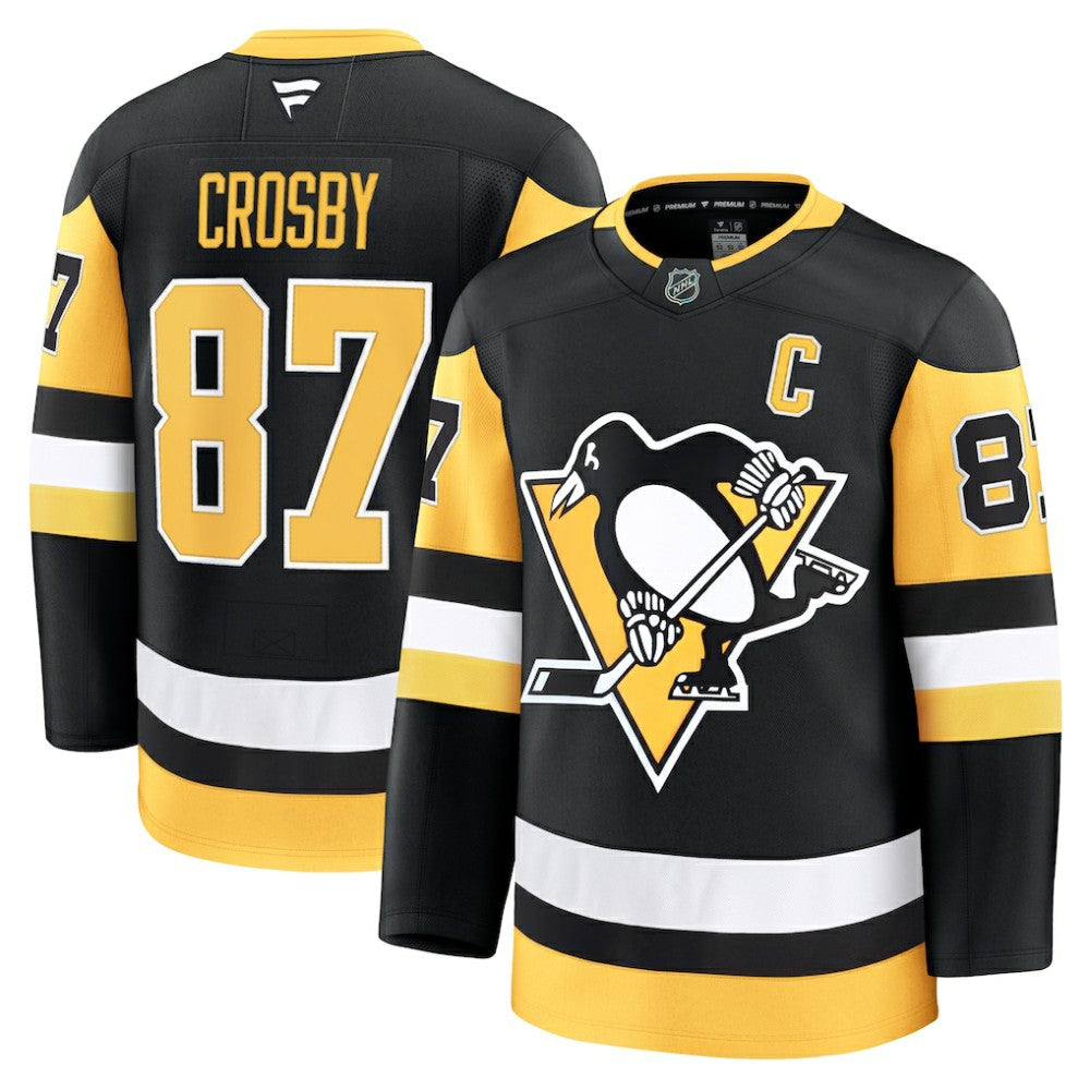 NHL Sidney Crosby Pittsburgh Penguins Fanatics Home Premium Jersey - Black