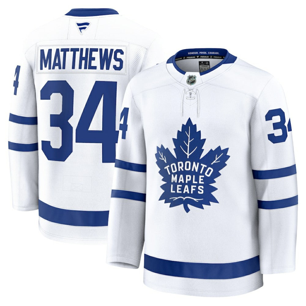 NHL Auston Matthews Toronto Maple Leafs Fanatics Away Premium Jersey - White