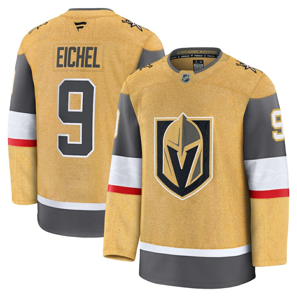 NHL Jack Eichel Vegas Golden Knights Fanatics Home Premium Jersey - Gold