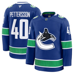 NHL Elias Pettersson Vancouver Canucks Fanatics Home Premium Jersey - Blue