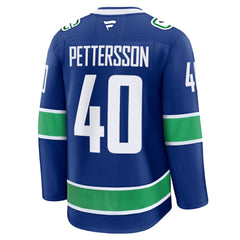 NHL Elias Pettersson Vancouver Canucks Fanatics Home Premium Jersey - Blue