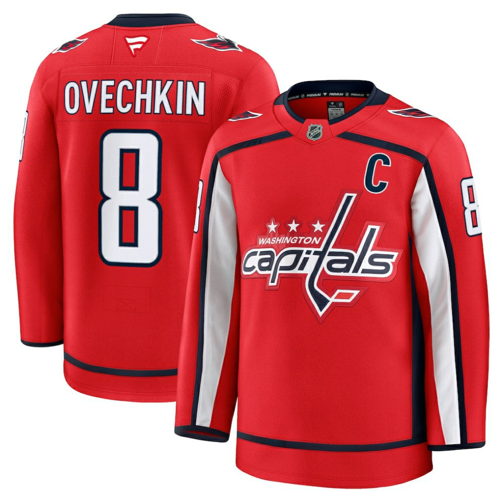 NHL Alexander Ovechkin Washington Capitals Fanatics Home Premium Jersey - Red