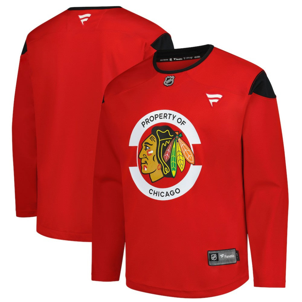 NHL Chicago Blackhawks Fanatics Practice Jersey - Red