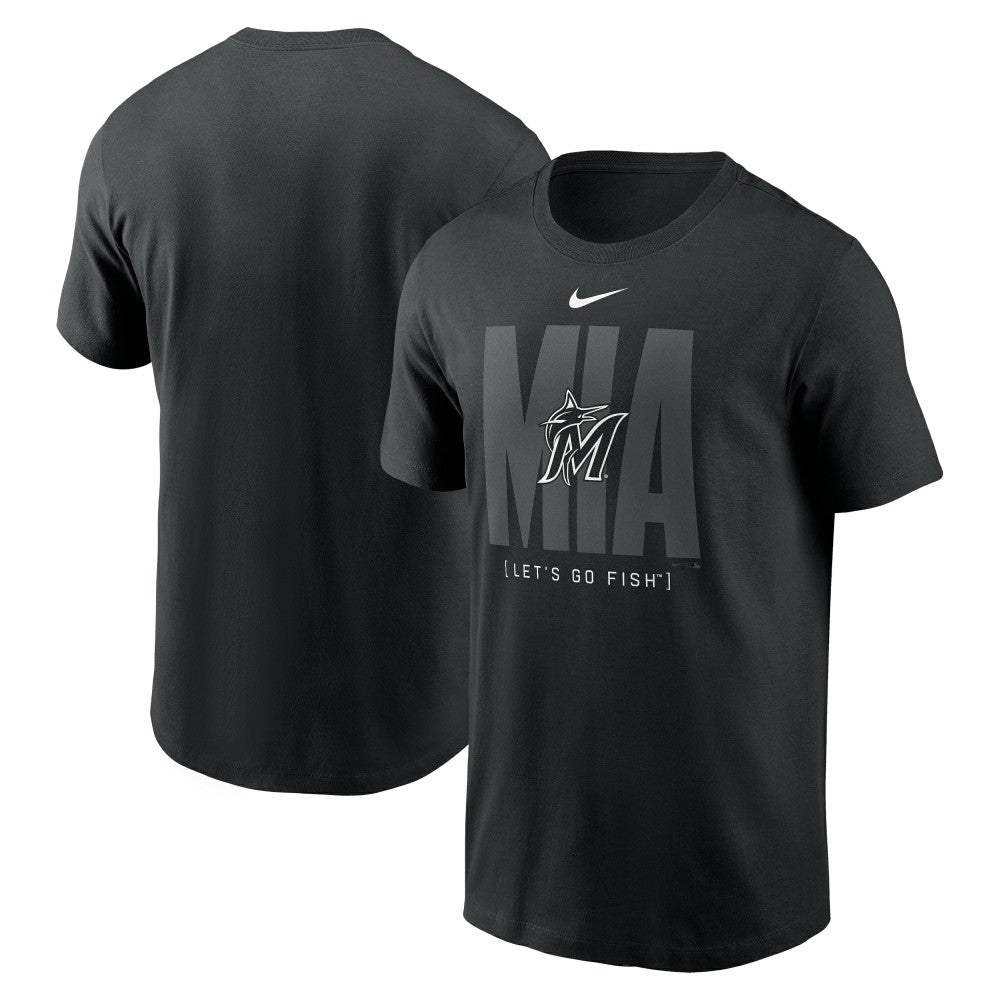 Miami Marlins Nike Fashion Local T-Shirt - Black T-shirts
