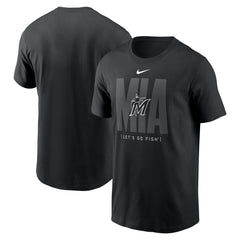 Miami Marlins Nike Fashion Local T-Shirt - Black T-shirts