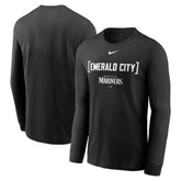 Seattle Mariners Nike Local Nickname Long Sleeve T-Shirt - Black T-shirts