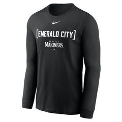 Seattle Mariners Nike Local Nickname Long Sleeve T-Shirt - Black T-shirts