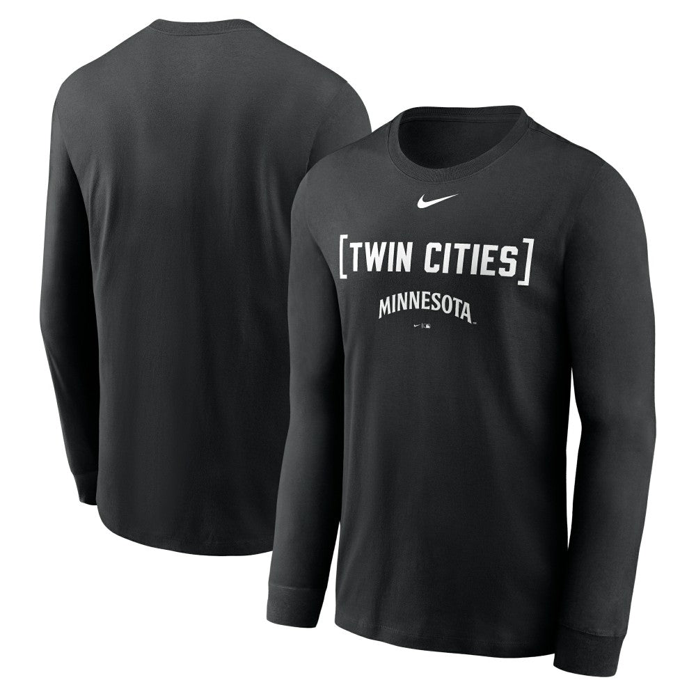 Minnesota Twins Nike Local Nickname Long Sleeve T-Shirt - Black T-shirts