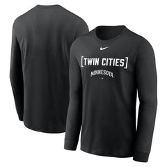 Minnesota Twins Nike Local Nickname Long Sleeve T-Shirt - Black T-shirts