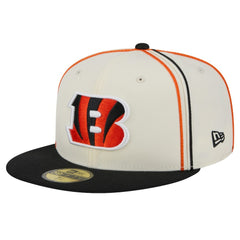 Cincinnati Bengals New Era Soutache 59FIFTY Fitted Hat Cream