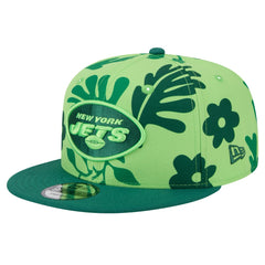 New York Jets New Era Leafy 9FIFTY Snapback Hat Light Green