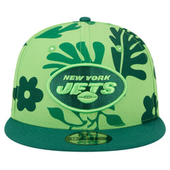 New York Jets New Era Leafy 9FIFTY Snapback Hat Light Green