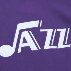 Utah Jazz Hardwood Classics Nights Raglan Pullover Hoodie Purple