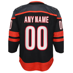 NHL Carolina Hurricanes Youth Home Premier Custom Jersey - Black