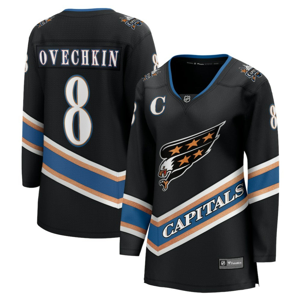 NHL Alexander Ovechkin Washington Capitals Fanatics Women's 50th Anniversary Breakaway Jersey - Black