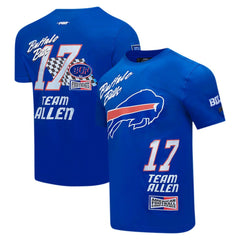 Josh Allen Buffalo Bills Pro Standard Fast Lane Name & Number Player T-Shirt Royal