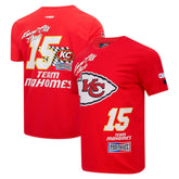 Patrick Mahomes Kansas City Chiefs Pro Standard Fast Lane Name & Number Player T-Shirt Red