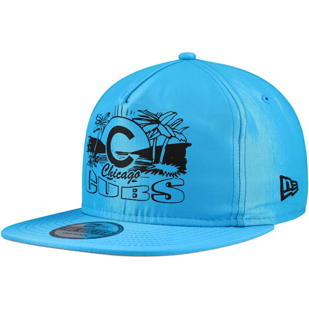 Chicago Cubs New Era Neon Golfer Snapback Hat - Blue Hats