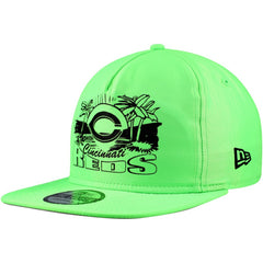 Cincinnati Reds New Era Neon Golfer Snapback Hat - Green Hats