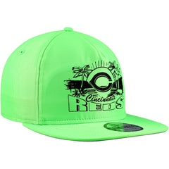 Cincinnati Reds New Era Neon Golfer Snapback Hat - Green Hats