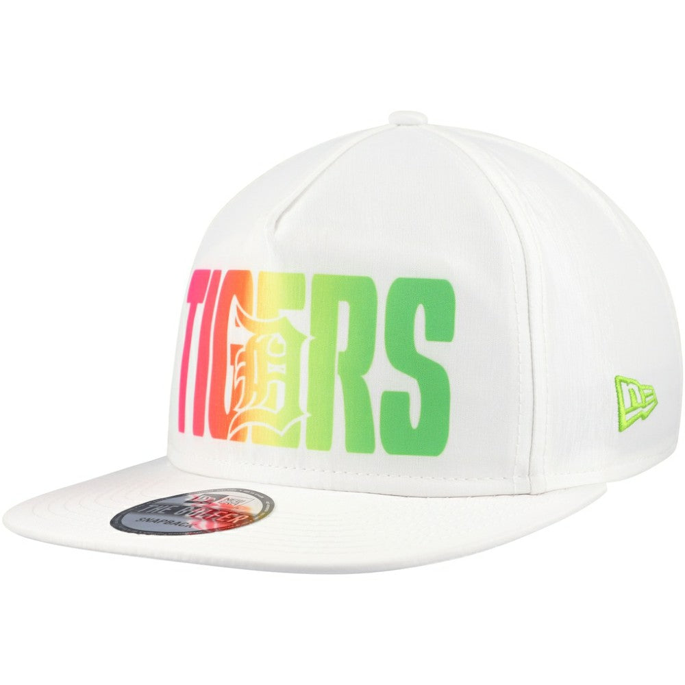 Detroit Tigers New Era Spring Spectrum Golfer Snapback Hat - White Hats