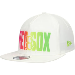 Boston Red Sox New Era Spring Spectrum Golfer Snapback Hat - White Hats
