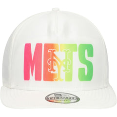 New York Mets New Era Spring Spectrum Golfer Snapback Hat - White Hats