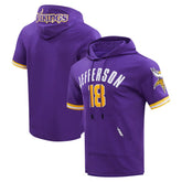 Justin Jefferson Minnesota Vikings Pro Standard Player Name & Number Hoodie T-Shirt Purple