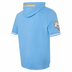 Justin Herbert Los Angeles Chargers Pro Standard Player Name & Number Hoodie T-Shirt Powder Blue