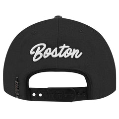 NHL Boston Bruins Pro Standard Paint the City Pinch Front Snapback Hat - Black