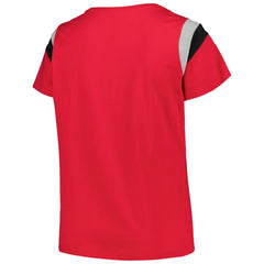 St. Louis Cardinals Profile Women's Plus Size Scoop Neck T-Shirt - Red T-shirts