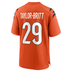 NFL Cam Taylor-Britt Cincinnati Bengals Alternate Game Jersey - Orange