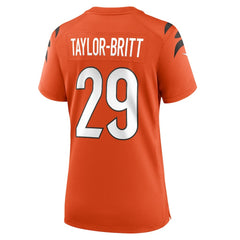 NFL Cam Taylor-Britt Cincinnati Bengals Women's Alternate Game Jersey - Orange