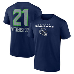 Devon Witherspoon Seattle Seahawks Team Wordmark Player Name & Number T-Shirt College Navy