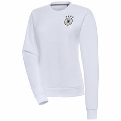 Germany National Team Women's Takeover Crewneck Pullover Sweatshirt White sale