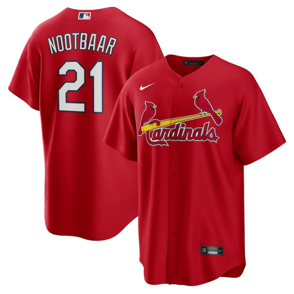 MLB Lars Nootbaar St. Louis Cardinals Nike Big & Tall Alternate Replica Player Jersey - Red