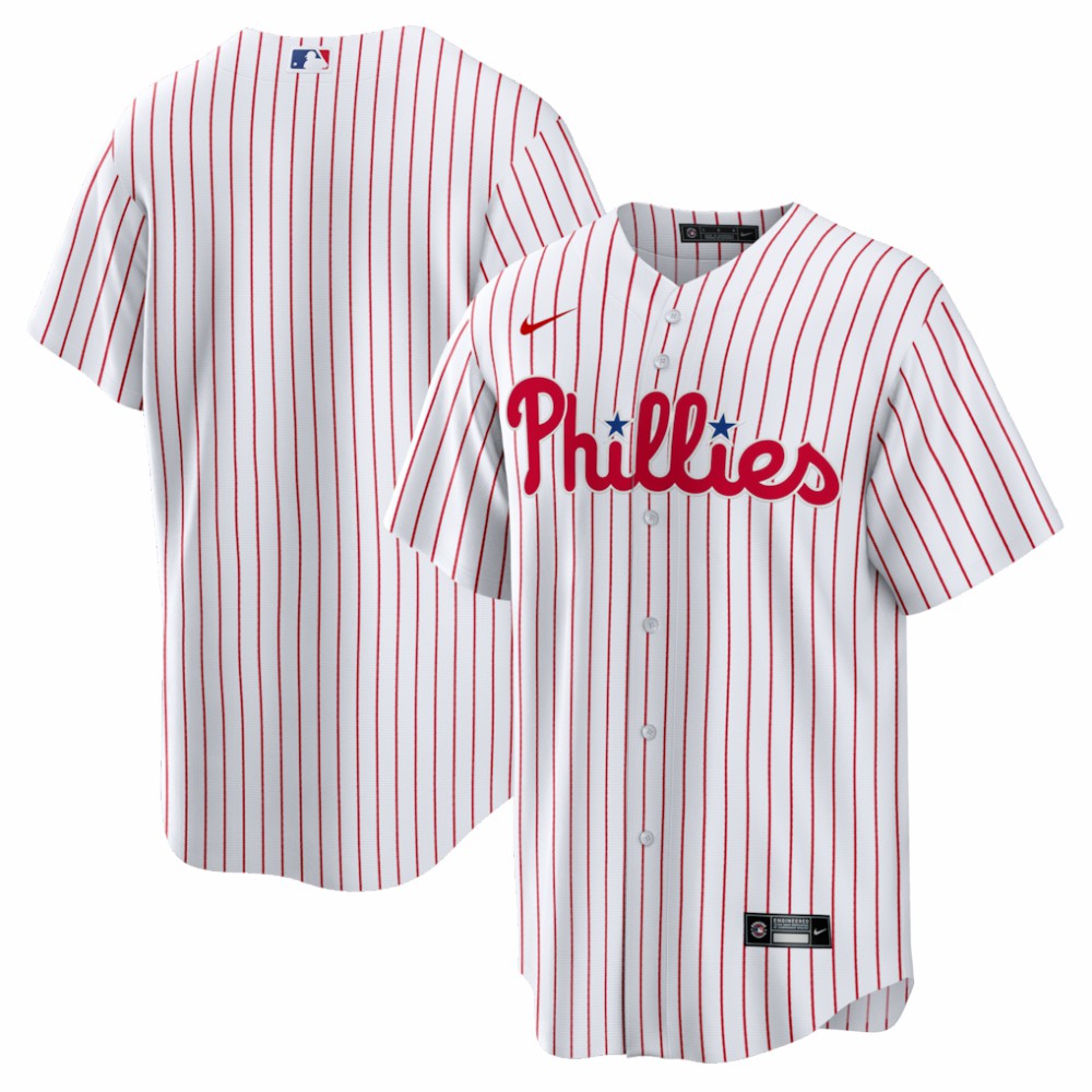 MLB Philadelphia Phillies Nike Home Big & Tall Replica Jersey - White