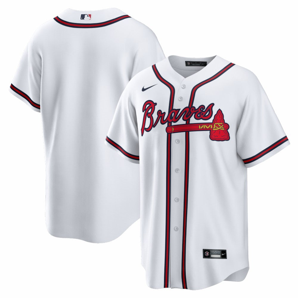 MLB Atlanta Braves Nike Home Big & Tall Replica Jersey - White