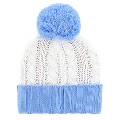 Dallas Cowboys '47 Women's Luminance Cuffed Knit Hat with Pom White/Light Blue