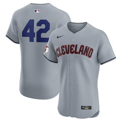 MLB Cleveland Guardians Nike Road 2024 Jackie Robinson Day Elite Jersey - Gray