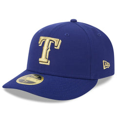 Texas Rangers New Era 2024 Gold Collection Low Profile 59FIFTY Fitted Hat - Royal Hats