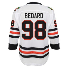 NHL Connor Bedard Chicago Blackhawks Youth Away Replica Player Jersey - White