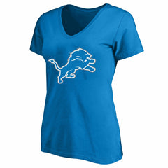 Amon-Ra St. Brown Detroit Lions Women's Plus Size Name & Number V-Neck T-Shirt Blue