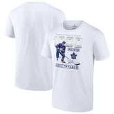 NHL John Tavares Toronto Maple Leafs 1,000 Career Points T-Shirt - White