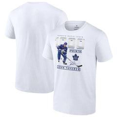 NHL John Tavares Toronto Maple Leafs 1,000 Career Points T-Shirt - White