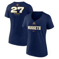 Jamal Murray Denver Nuggets Women's Behind The Back Name & Number V-Neck T-Shirt Navy