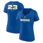 Draymond Green Golden State Warriors Women's Behind The Back Name & Number V-Neck T-Shirt Royal