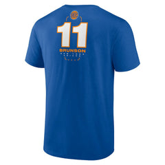 Jalen Brunson New York Knicks Behind The Back Name & Number T-Shirt Blue