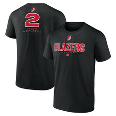 Deandre Ayton Portland Trail Blazers Behind The Back Name & Number T-Shirt Black