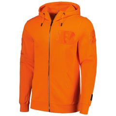 Cincinnati Bengals Pro Standard Triple Tonal Full-Zip Hoodie Orange